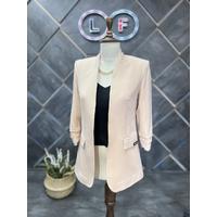 Judge Collar Blazer Jacket Beige