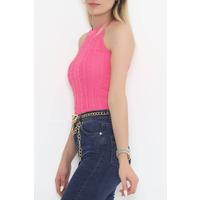 Halter Neck Knitwear Undershirt Fuchsia - 932.1019.