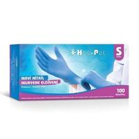 Haspet Mavi Nitril Small Pudrasız Muayene Eldiveni