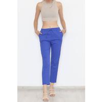Havuç Paça Pantolon Saks - 20812.683.