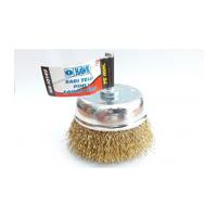 Hawk HA10149 Pimli Sarı Tel Çanak Fırça 75 mm