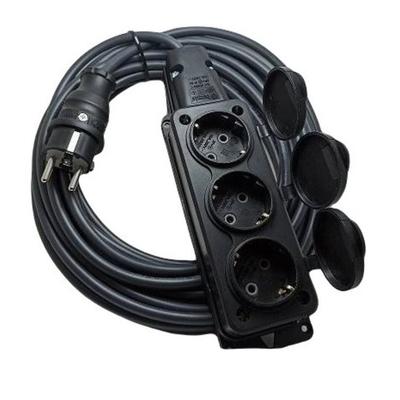 Hiva HV806 10 Metre 3 lü Kauçuk Uzatma Kablo  3X2,5