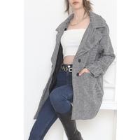Lined Coat White&Black - 23197.101.