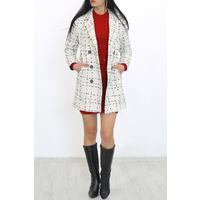Lined Stamp Coat Beige - 3002.1322.
