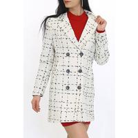 Lined Stamp Coat Beige - 3002.1322.