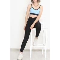 Спортивное бюстье с веревочным ремнем Baby Blue — 9021.125.