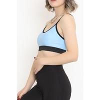 Спортивное бюстье с веревочным ремнем Baby Blue — 9021.125.