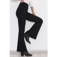 İspanyol Paça Pantolon Siyah - 9703.1355.
