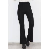 İspanyol Paça Pantolon Siyah - 9703.1355.