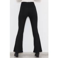 İspanyol Paça Pantolon Siyah - 9703.1355.