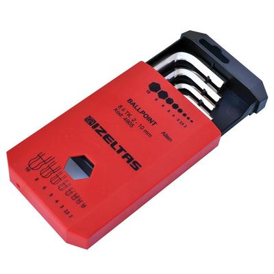 İzeltaş Yuvarlak Başlı Allen Anahtar Takımı 8 Parça