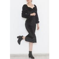 Барқыт көйлек Қара - 3675.1595.