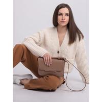 Women's bag Grace made of genuine leather Gr1021 CACAO
