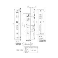 Kale 153 U 25 mm Dilli Silindirli Kilit