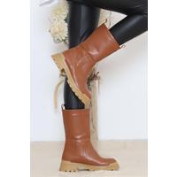Thick Sole Boots Tan - 12002.264.