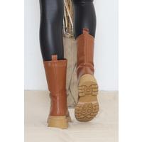 Thick Sole Boots Tan - 12002.264.