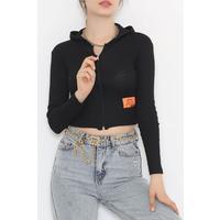 Hooded Camisole Jacket Black - 11711.1567.