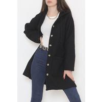 Hooded Lamb Jacket Black - 12428.1289.