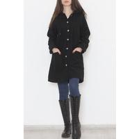 Hooded Lamb Jacket Black - 12428.1289.