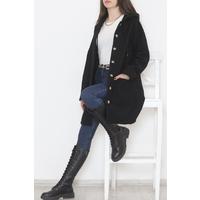 Hooded Lamb Jacket Black - 12428.1289.