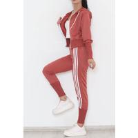 Hooded Zipper Suit Rose Dried - 007.5238.
