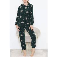 Hooded Fleece Set Emerald - 344.1287.