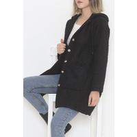 Куртка ягненка с капюшоном черная — 5076.1289.