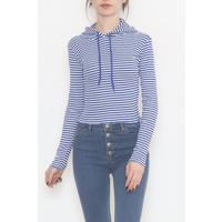 Hooded Striped Blouse Saks - 471987.1567.