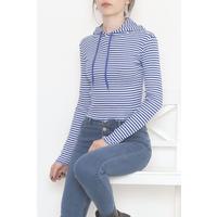Hooded Striped Blouse Saks - 471987.1567.