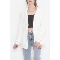 Hooded Zipper Sweat Ecru - 5687.1254.