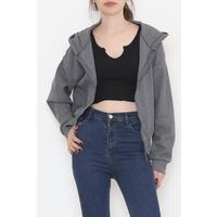 Hooded Zip Jacket Smoked - 12160.1755.