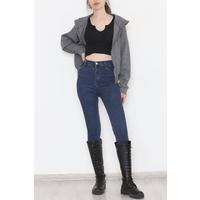 Hooded Zip Jacket Smoked - 12160.1755.