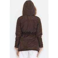 Jacket with hood, brown1 - 84283.683.