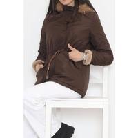 Jacket with hood, brown1 - 84283.683.
