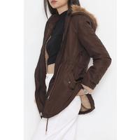 Jacket with hood, brown1 - 84283.683.