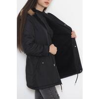Куртка с Капюшоном Черная Утепленная — 84283.683.