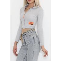 Hooded Camisole Jacket Gray - 11711.1567.