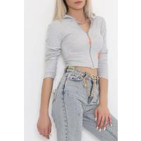 Hooded Camisole Jacket Gray - 11711.1567.