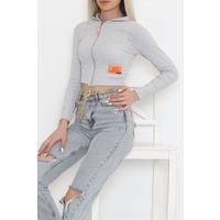 Hooded Camisole Jacket Gray - 11711.1567.