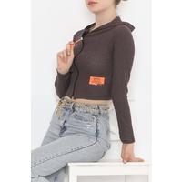 Hooded Camisole Jacket Brown - 11711.1567.