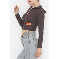 Hooded Camisole Jacket Brown - 11711.1567.