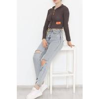 Hooded Camisole Jacket Brown - 11711.1567.