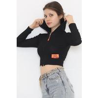 Hooded Camisole Jacket Black - 11711.1567.