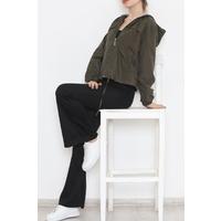 Hooded Coat Khaki - 11609.683.