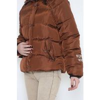 Hooded Puffer Jacket Brown - 10008.1555.