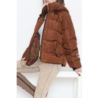Hooded Puffer Jacket Brown - 10008.1555.