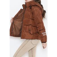 Hooded Puffer Jacket Brown - 10008.1555.