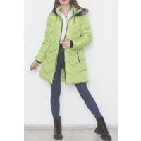 Furry Hooded Coat Lightgreen - 6114.1555.