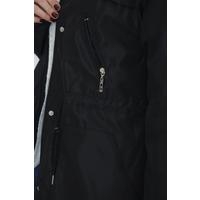 Furry Hooded Coat Black - 12202.1316.