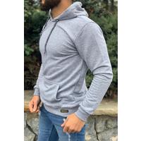 Kapüşonlu Sweatshirt GRI